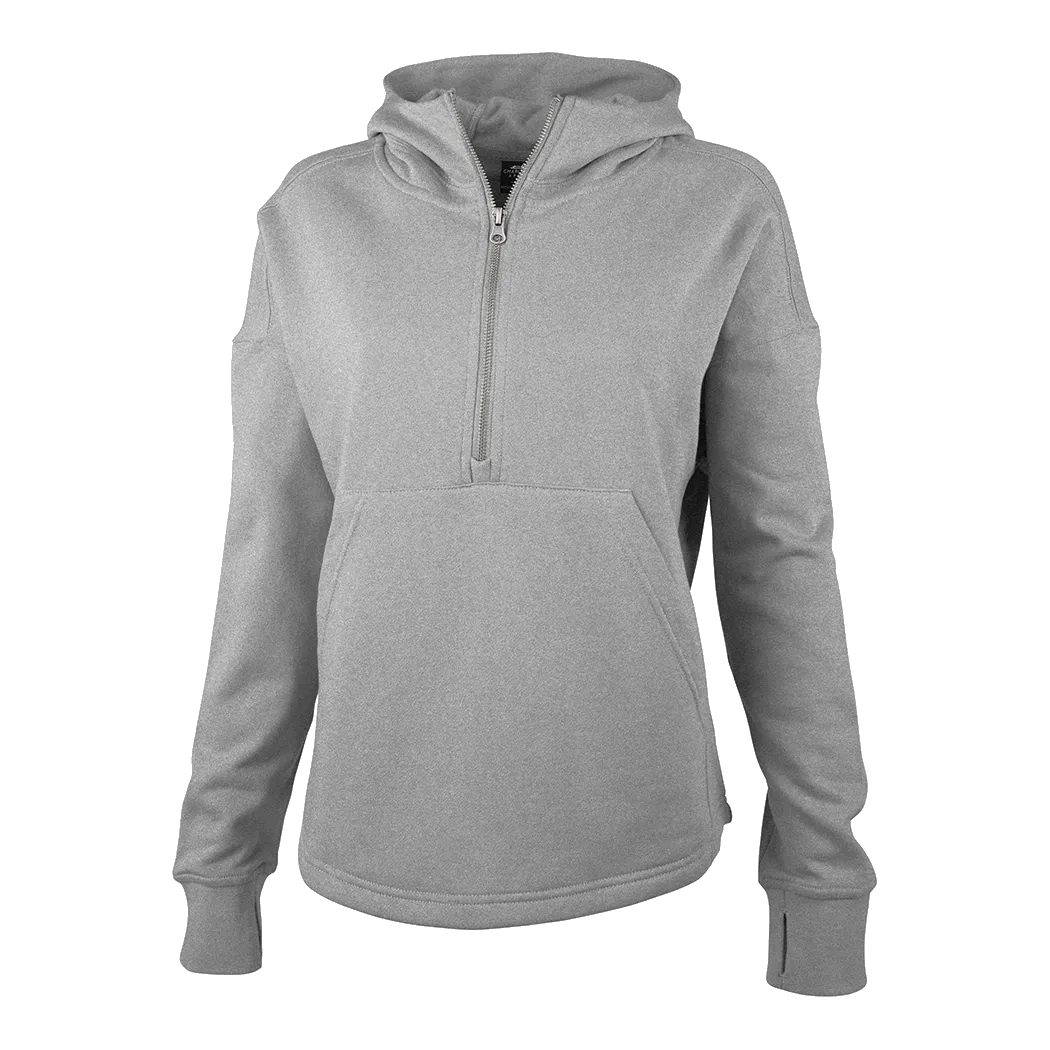 B2442 Women's Willow Scallop Hem Hoodie