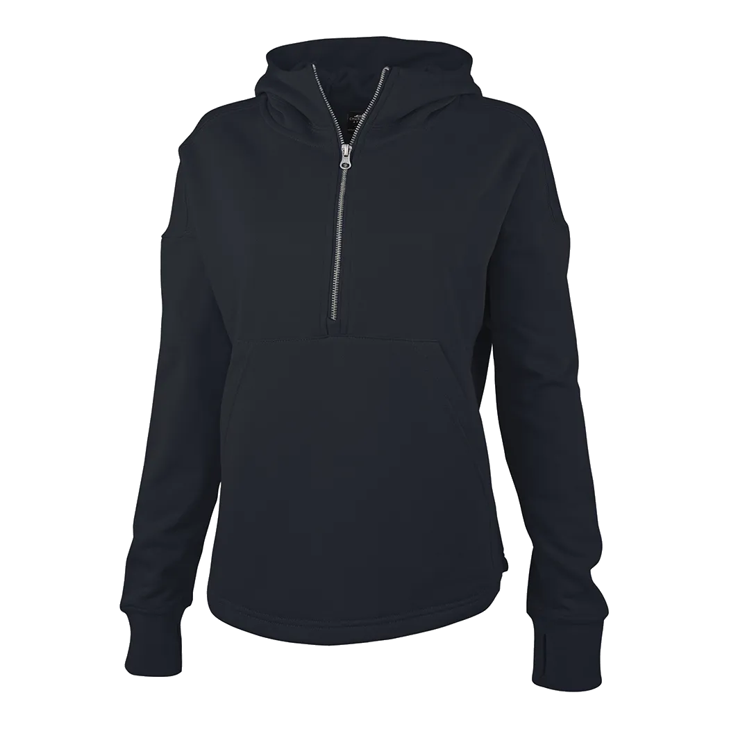 B2442 Women's Willow Scallop Hem Hoodie