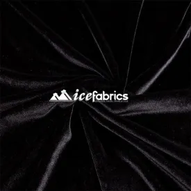 Black Velvet Fabric (30 Yards Bolt)  Stretch Velvet Fabric