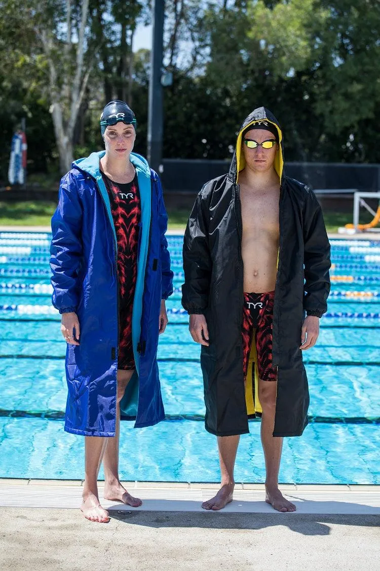 Black/Red SS Swim Parka