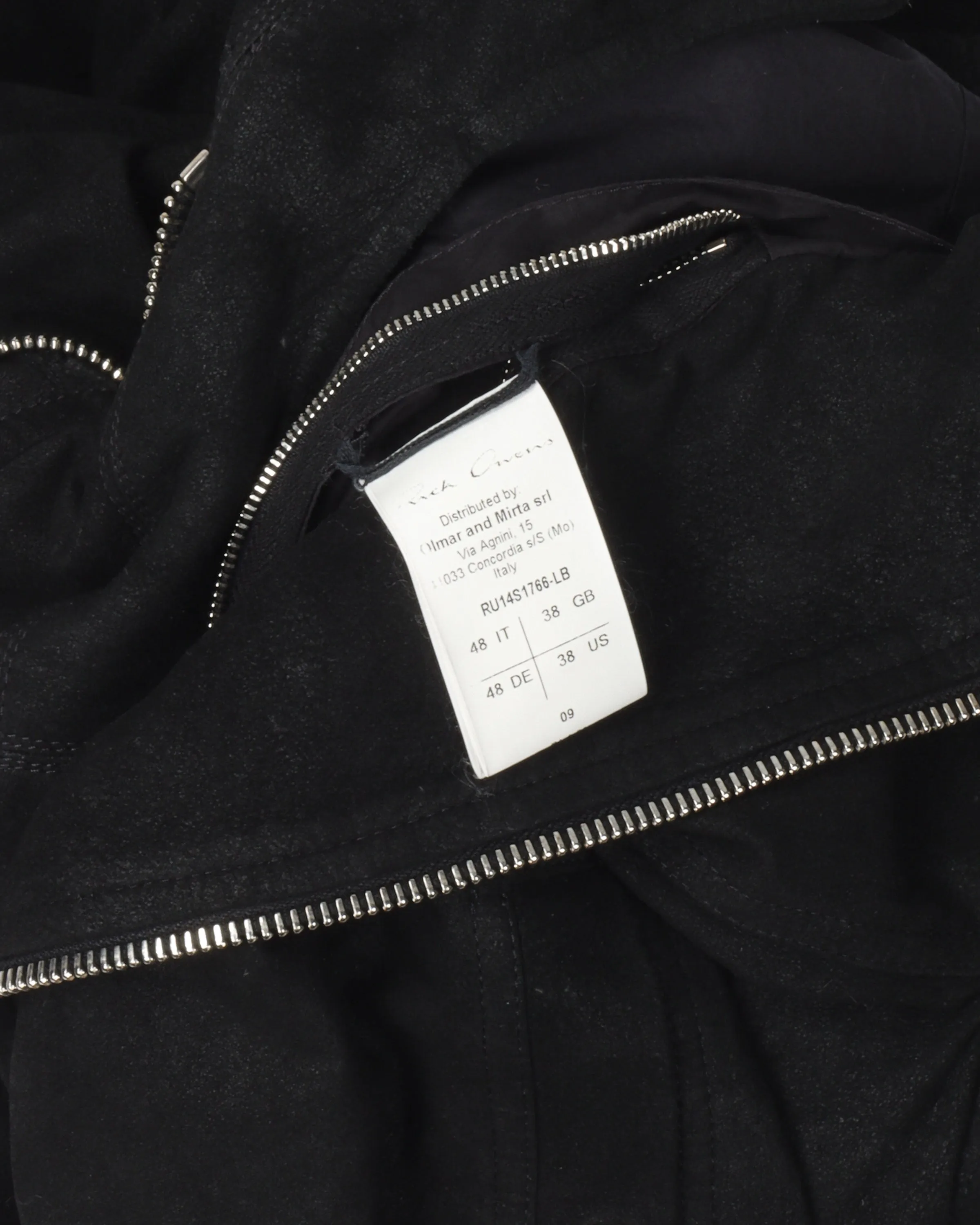 Blistered Lamb Leather Mollino Hooded Jacket