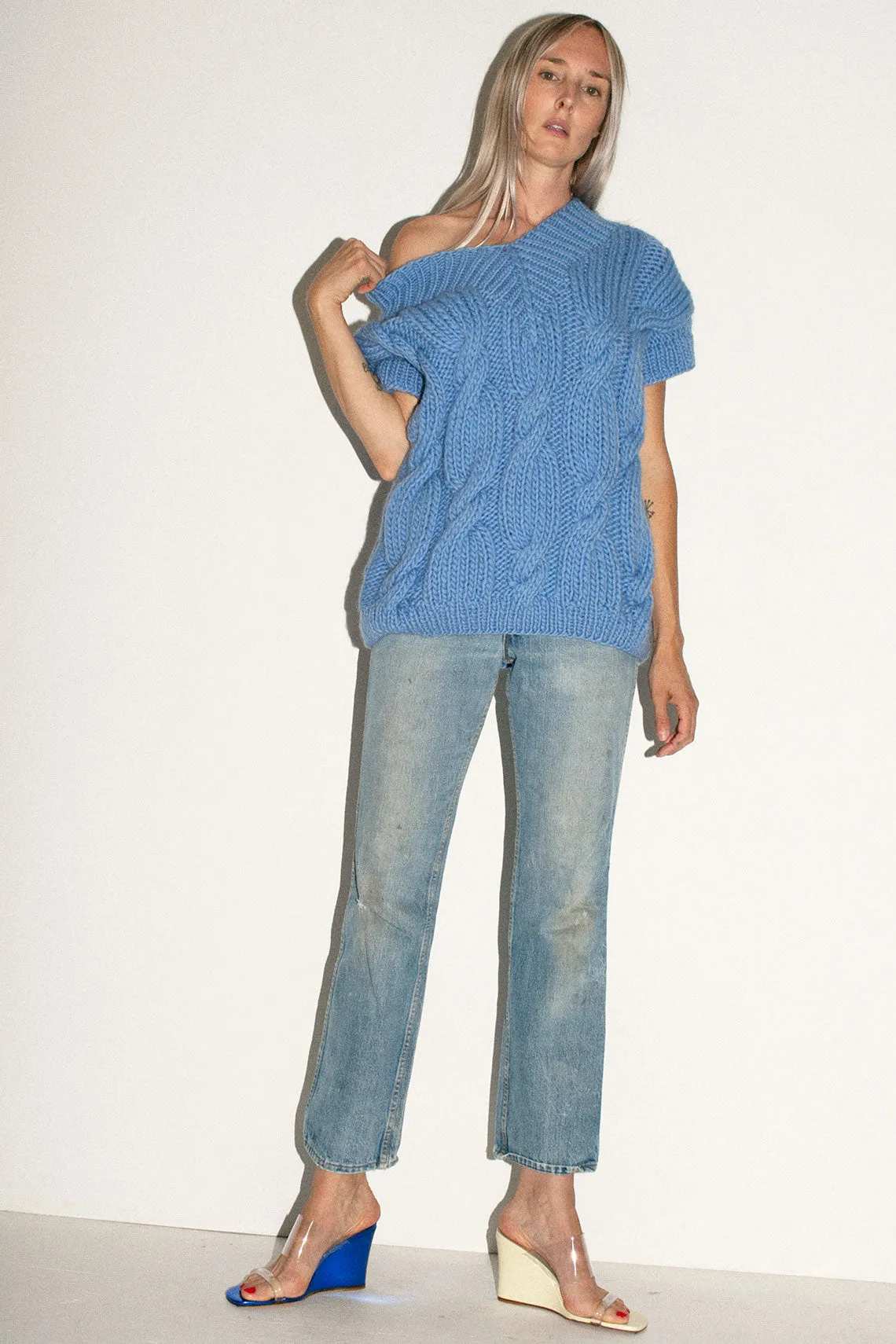 Blue Onion V Neck Vest