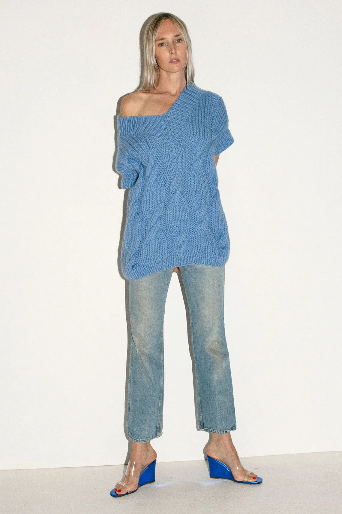 Blue Onion V Neck Vest