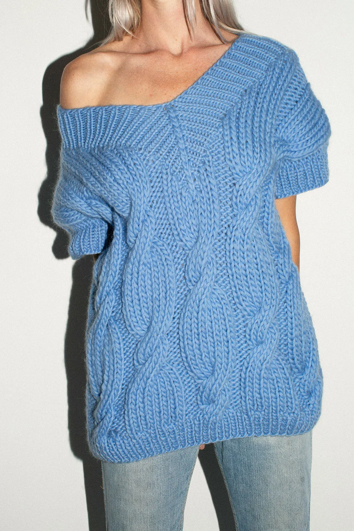 Blue Onion V Neck Vest