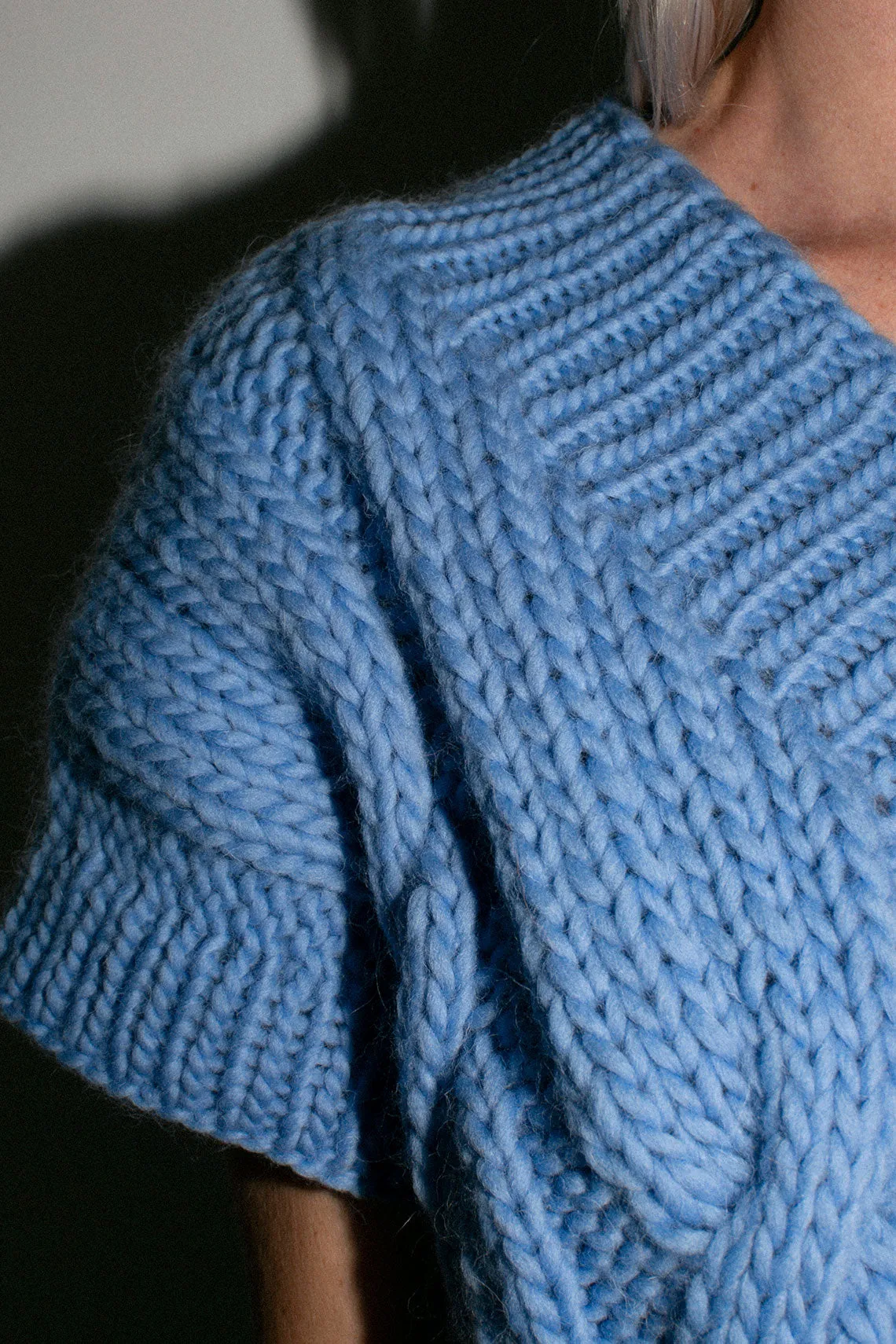 Blue Onion V Neck Vest