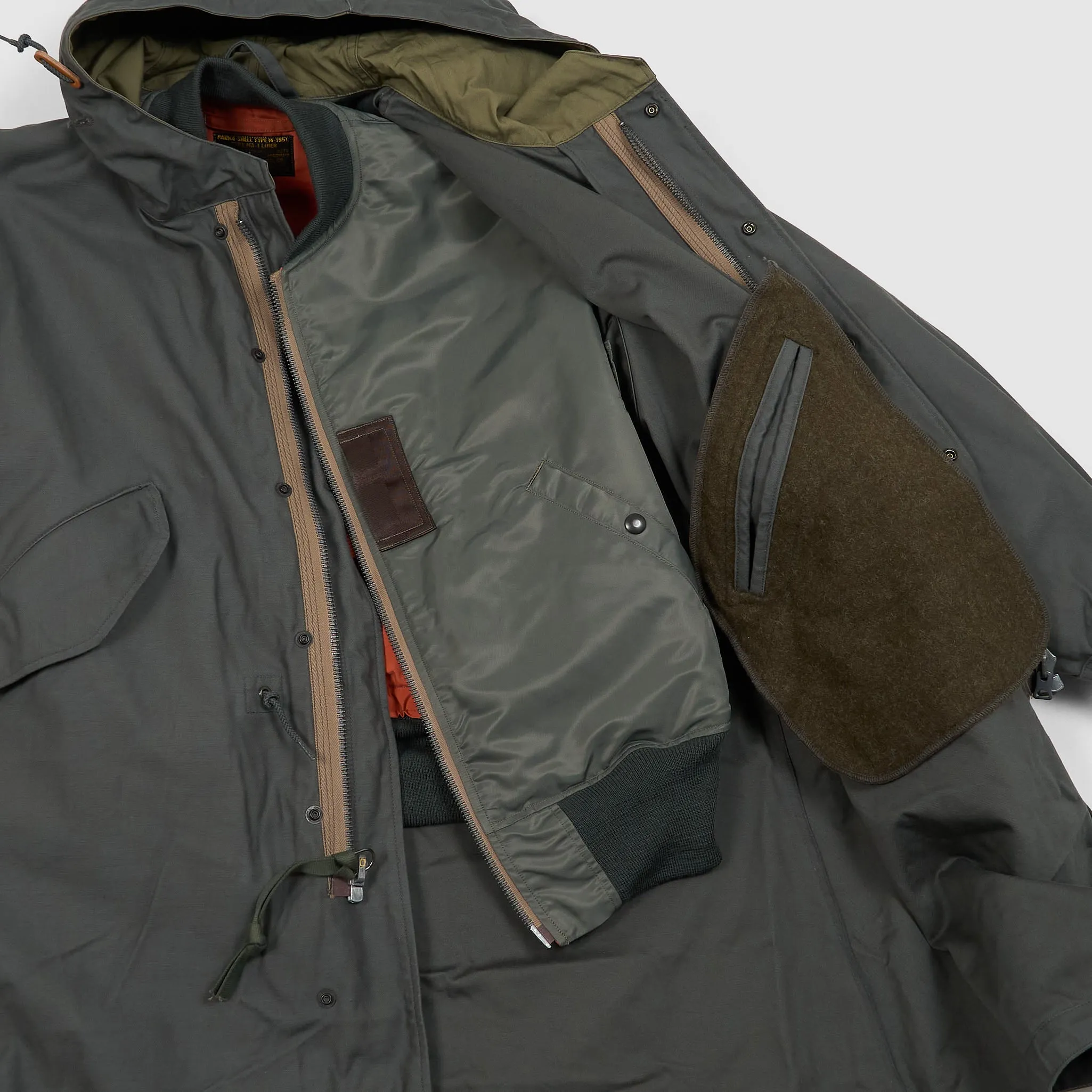 Buzz Ricksons 3 in 1 M-51 Parka with MA-1 Bomber Lining