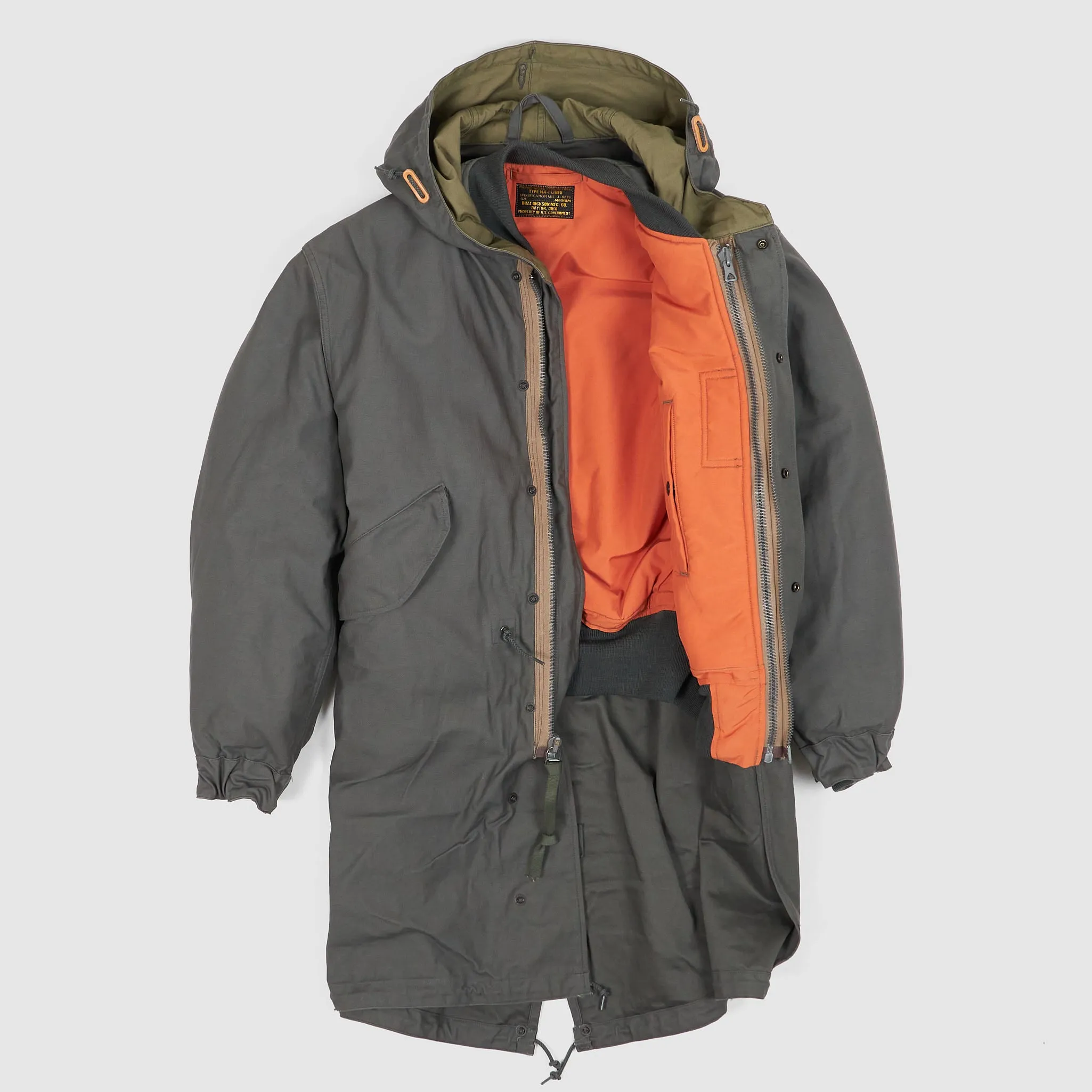 Buzz Ricksons 3 in 1 M-51 Parka with MA-1 Bomber Lining