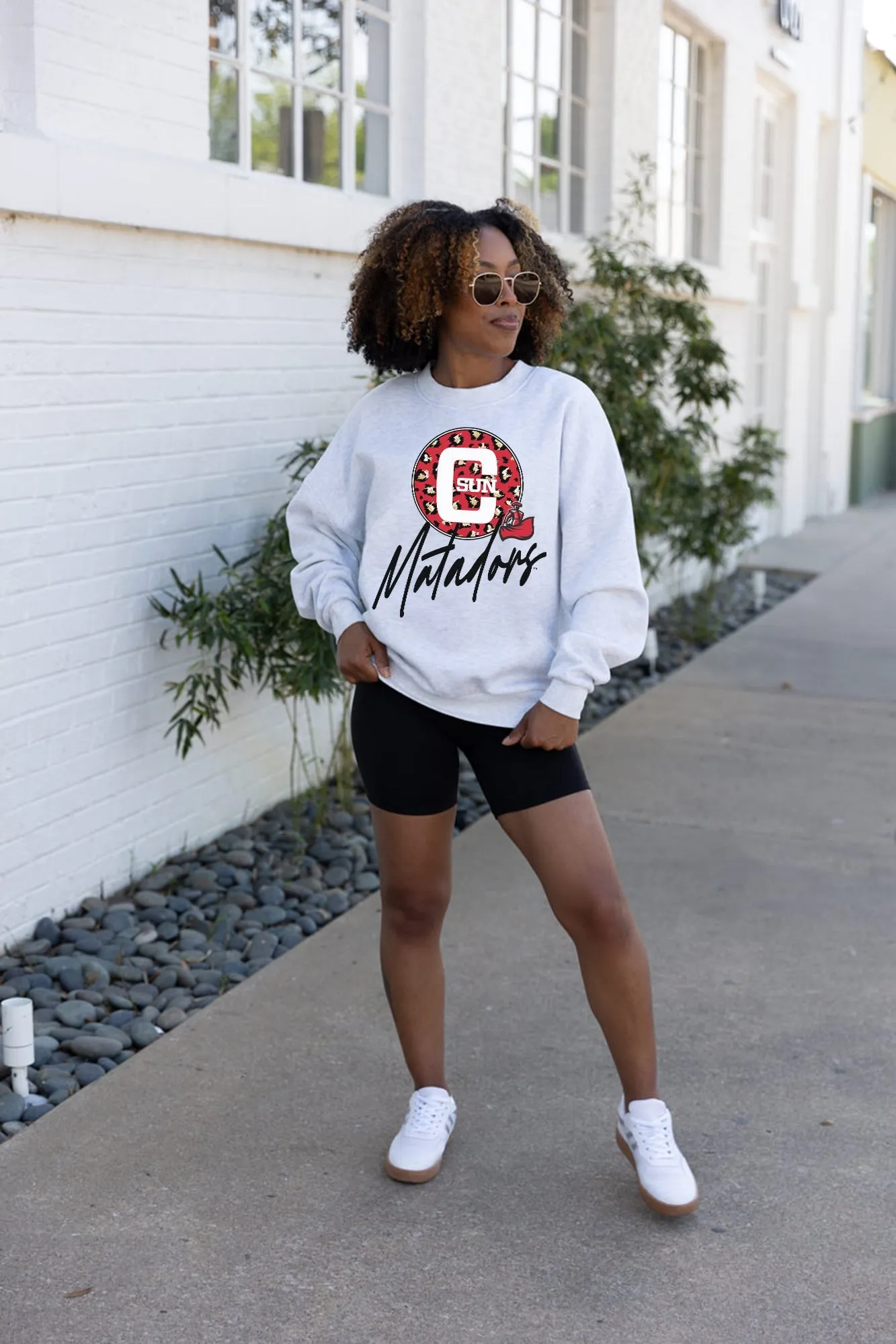 CAL STATE NORTHRIDGE MATADORS GOING WILD PREMIUM FLEECE DROP SHOULDER CREWNECK PULLOVER