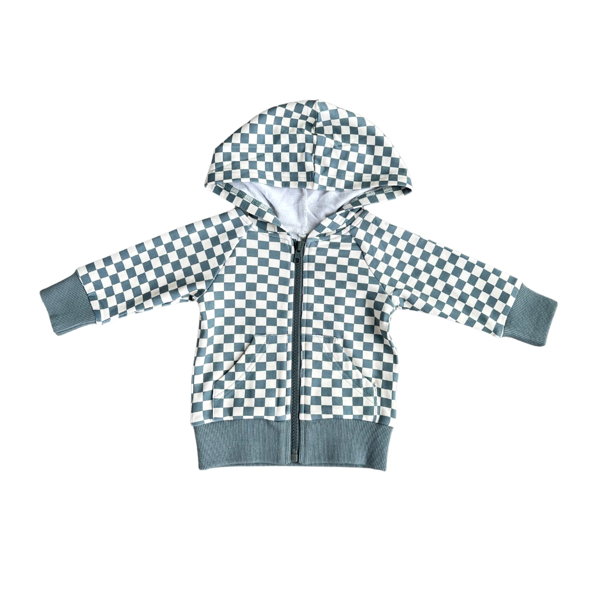 Checker Hooded Jacket