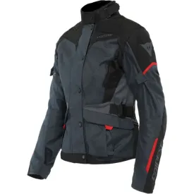 Dainese Tempest 3 D-Dry Ladies Textile Jacket Ebony / Black / Lava Red