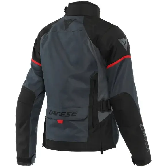 Dainese Tempest 3 D-Dry Ladies Textile Jacket Ebony / Black / Lava Red