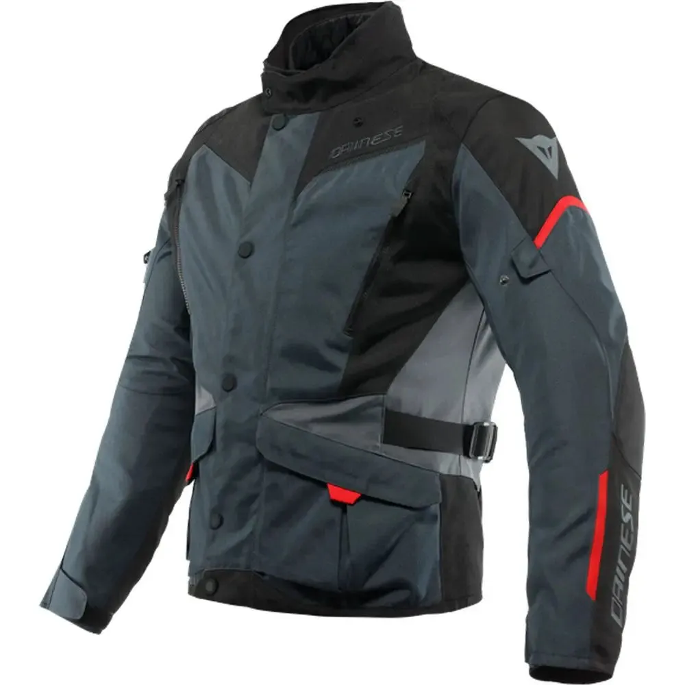 Dainese Tempest 3 D-Dry Touring Textile Jacket Ebony / Black / Lava Red