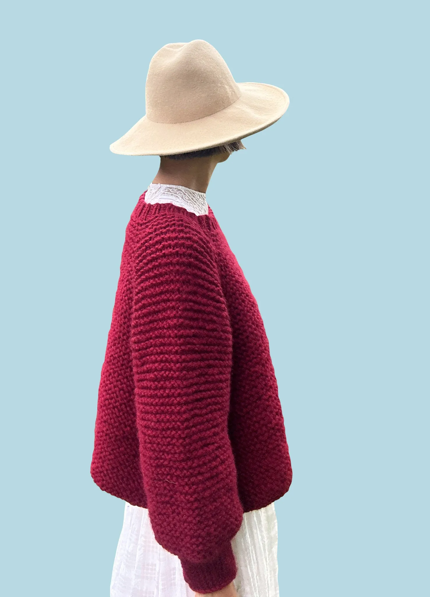 DIY Kit - Audrey Top-Down Sweater - Dream (Merino Worsted)
