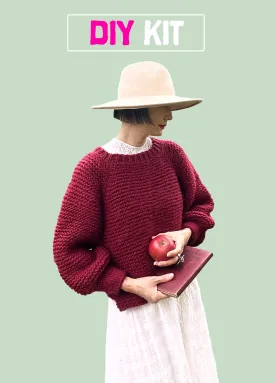 DIY Kit - Audrey Top-Down Sweater - Dream (Merino Worsted)