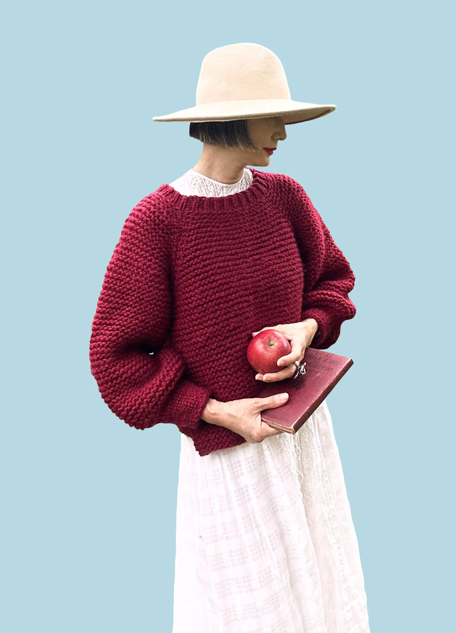 DIY Kit - Audrey Top-Down Sweater - Dream (Merino Worsted)