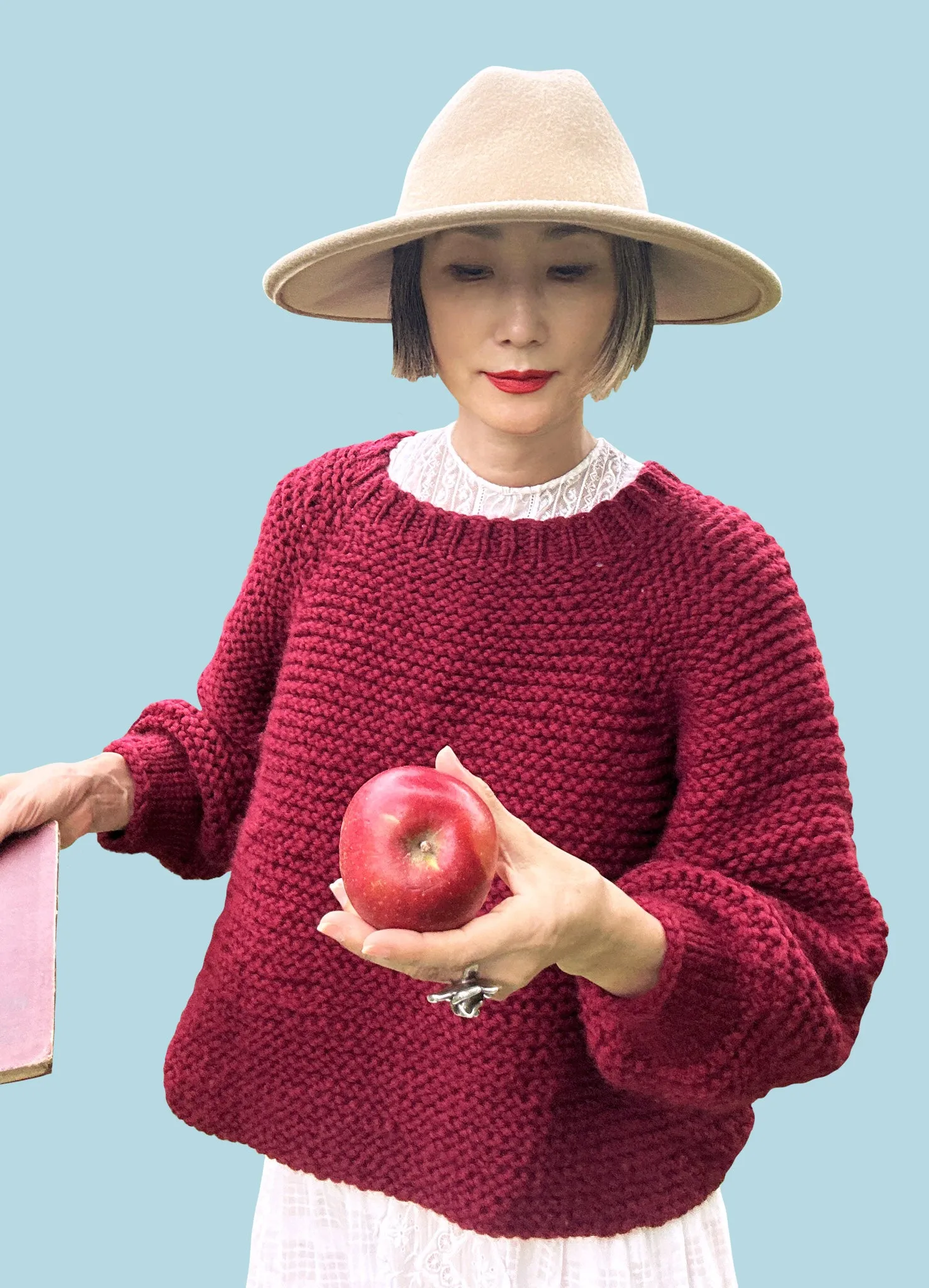 DIY Kit - Audrey Top-Down Sweater - Dream (Merino Worsted)