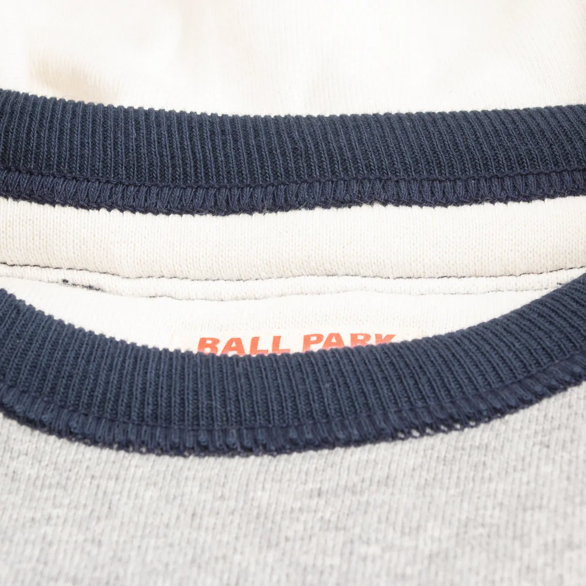 Double Face After-Hooded Sweatshirt - Gray/Navy