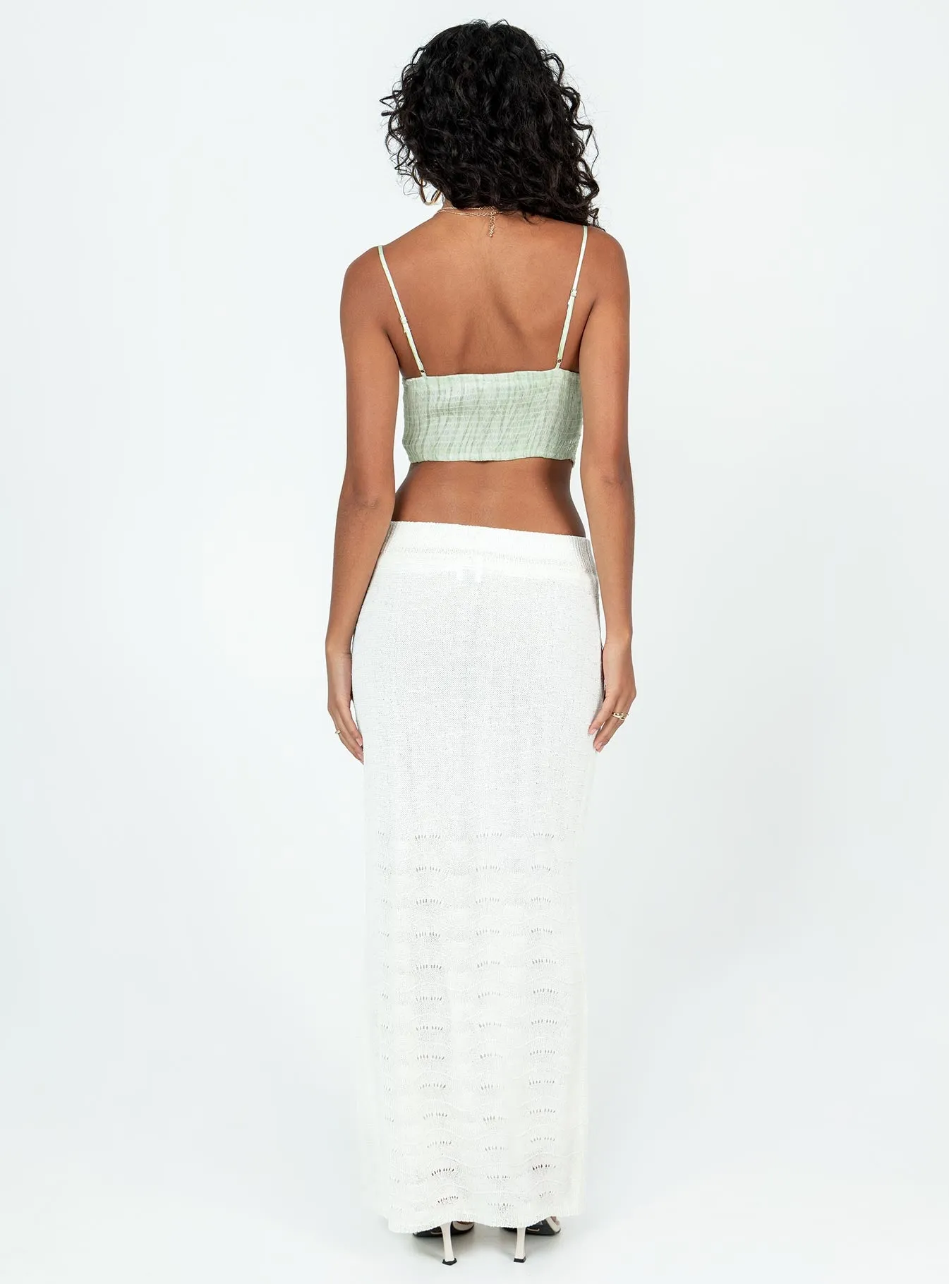 Edin Maxi Skirt White