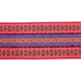 Embroidered Chenille Loop Pattern Elastic