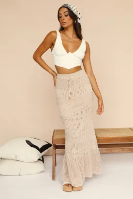 Ever More Maxi Skirt Beige