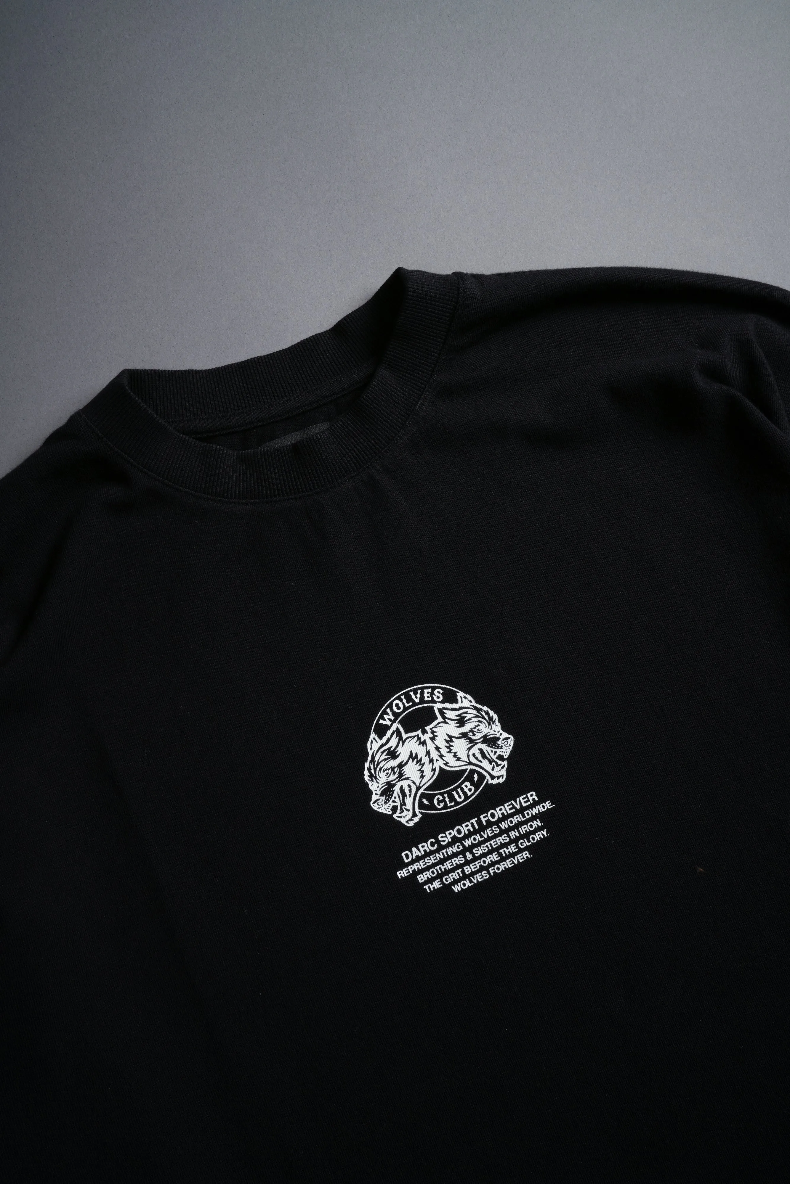 Fired Up "Premium" Oversized Tee in Black