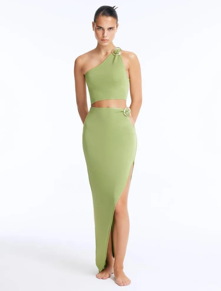 GAMZE ERCEL - EILA GREEN TOP - LYNDON GREEN SKIRT