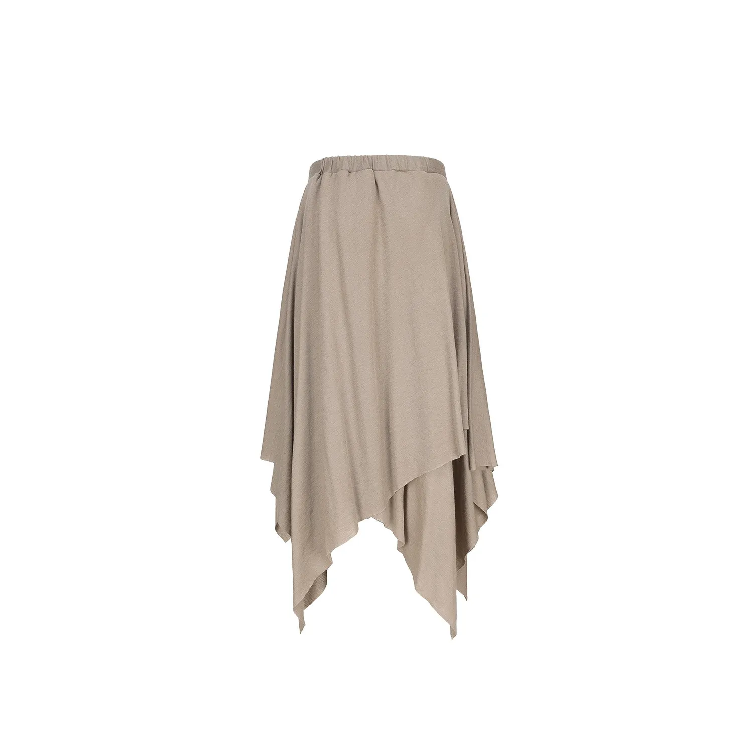 Grey Knitted Maxi Skirt