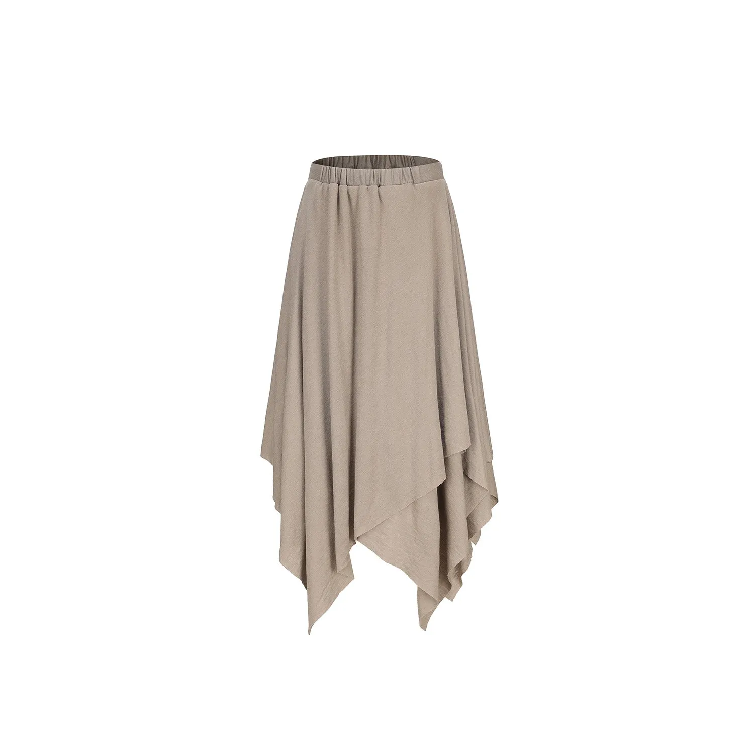 Grey Knitted Maxi Skirt