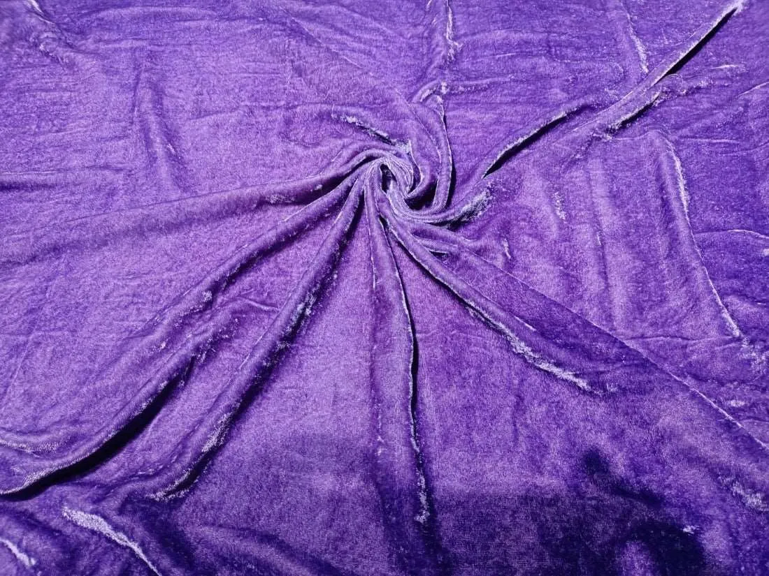 Imported Plush Purple Silk Velvet Fabric ~ 44&quot; wide [11802]