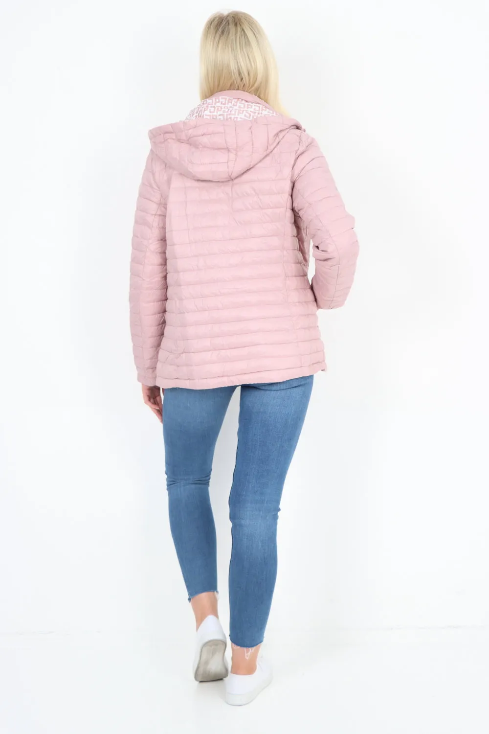 Italian Reversible Fendi Print Lightweight Hooded Jacket