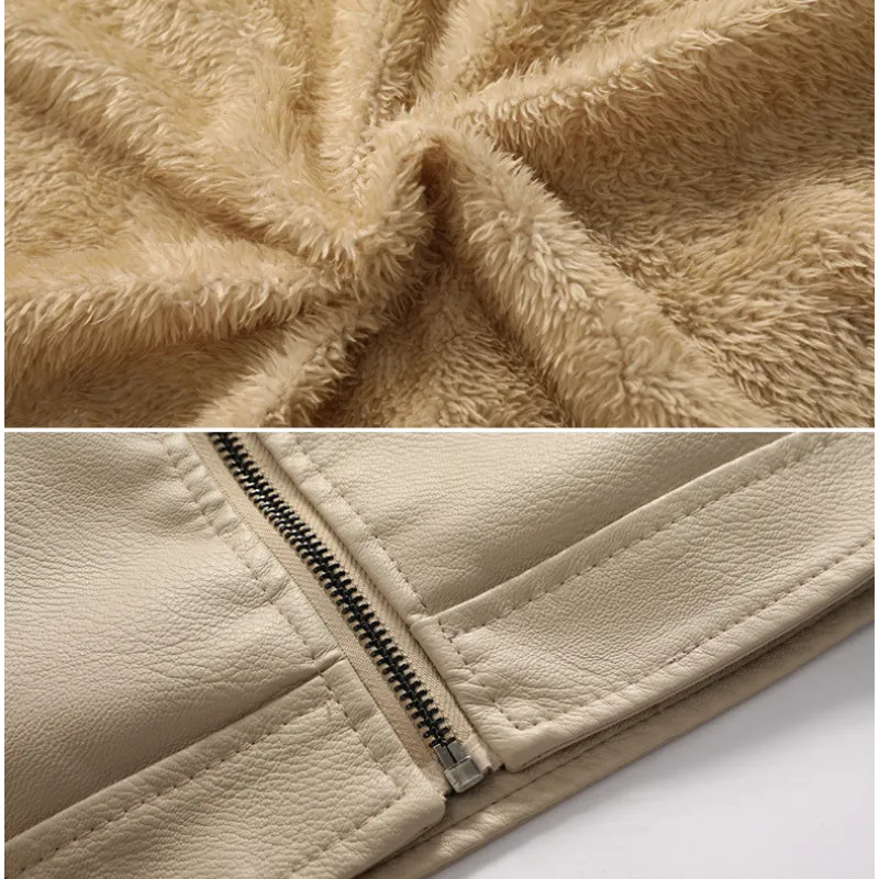 Jack Washington Hooded Leather Fleece Jacket