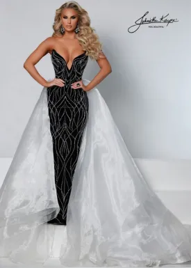 Johnathan Kayne 2555 Fitted Stretch Velvet Gown