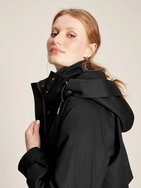 Joules Langford Longline Waterproof Coat with Quilted Lining