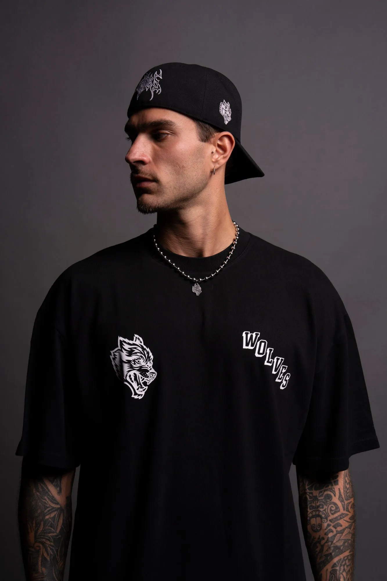 Journey "Premium" Oversized Tee in Black