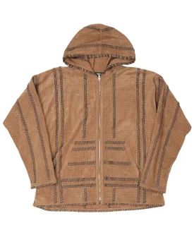 Leather Hooded Jacket