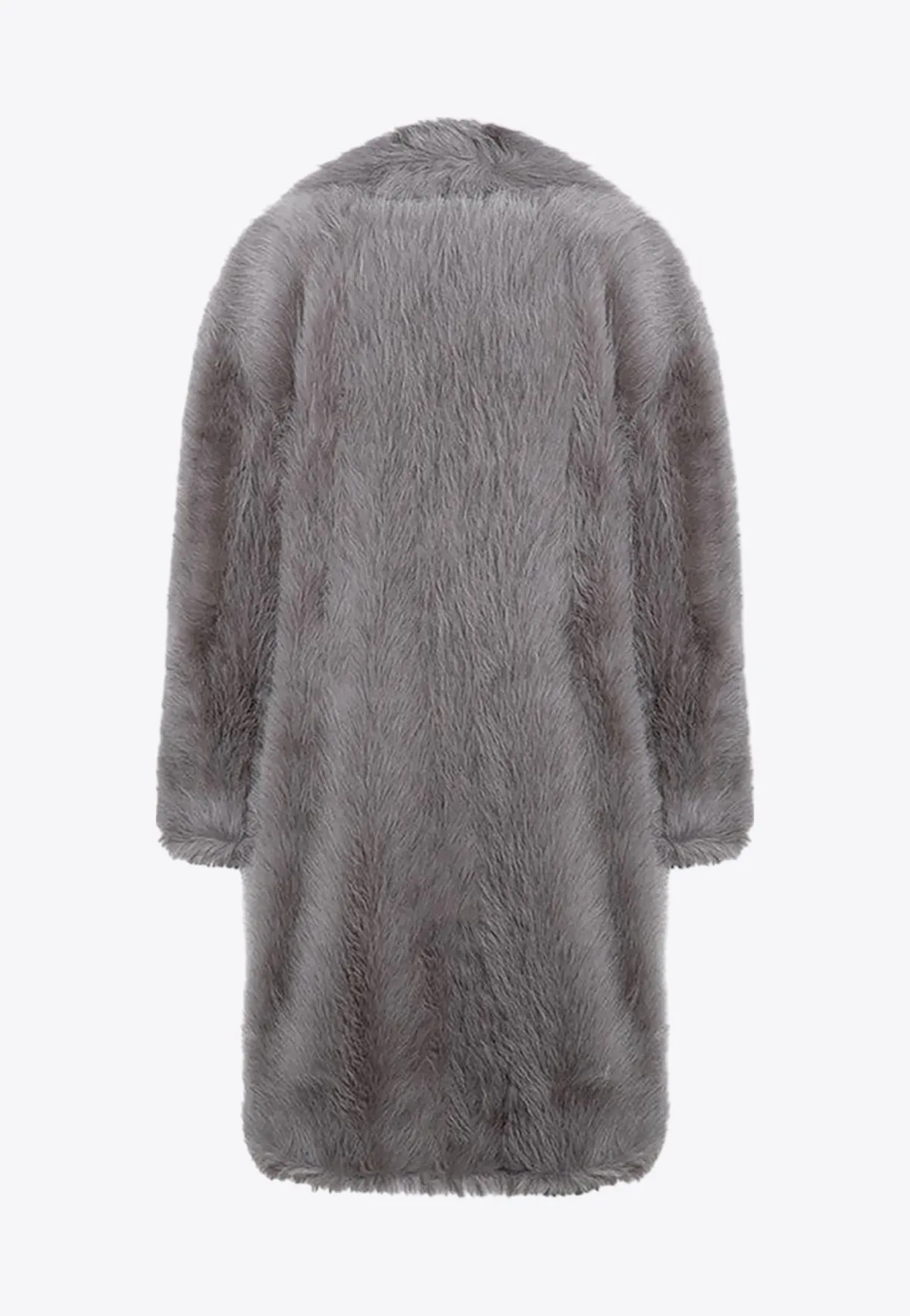Manico Single-Breasted Faux Fur Coat