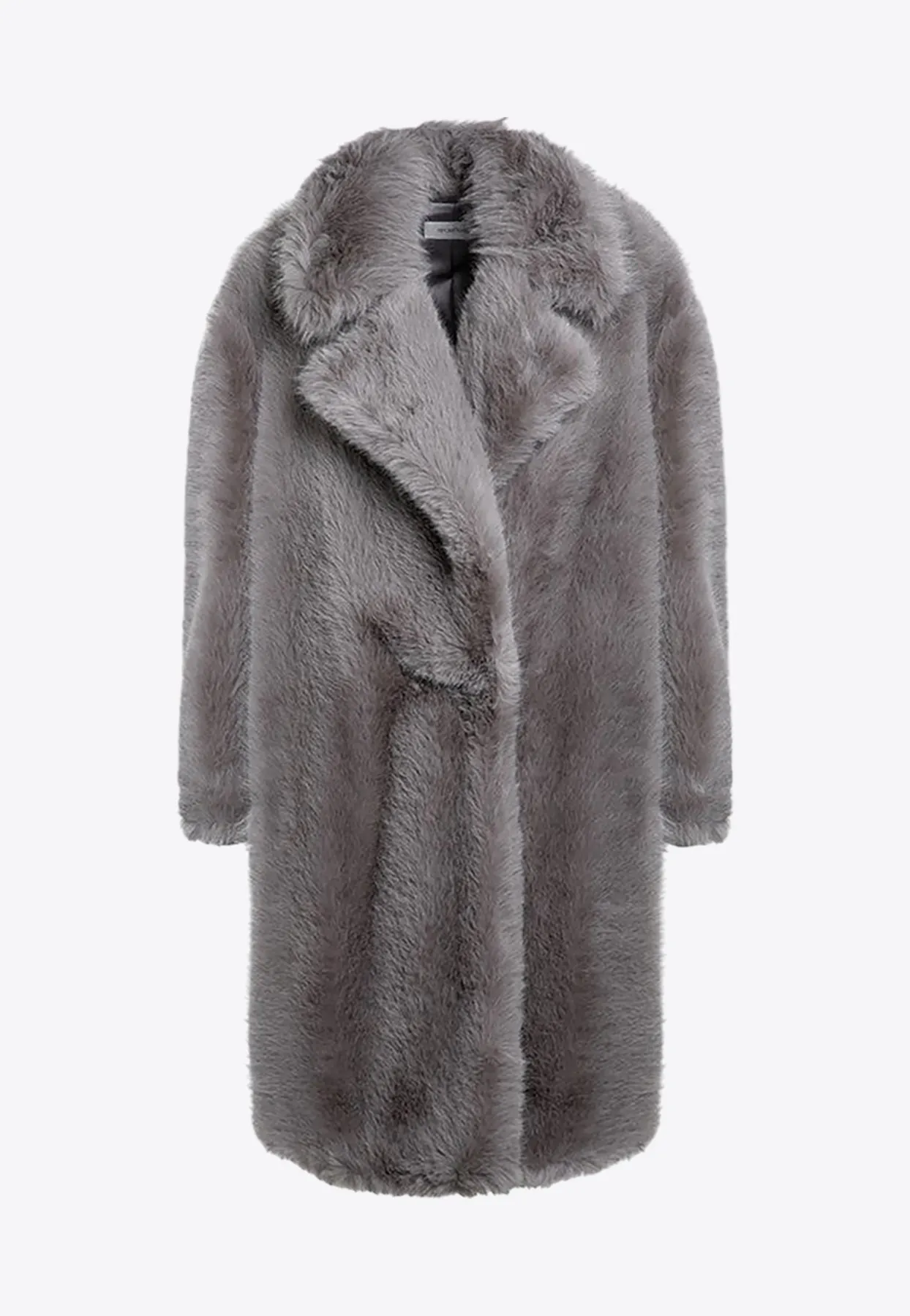 Manico Single-Breasted Faux Fur Coat
