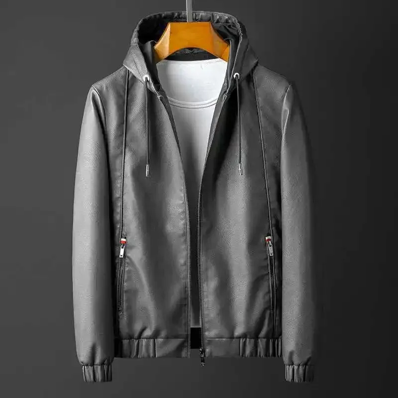 Maverick Hooded Leather Jacket