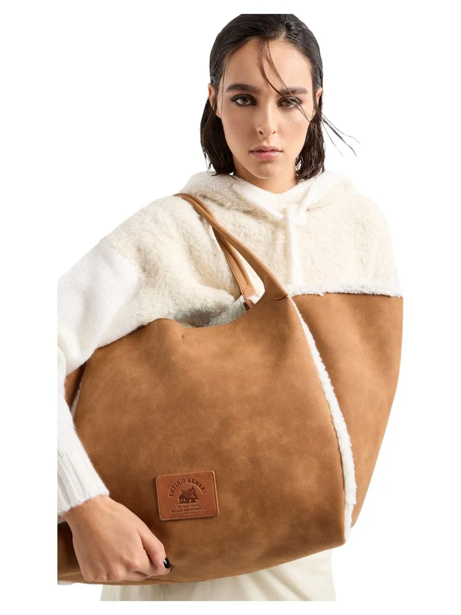 Maxi shopper effetto shearling Capsule Chalet