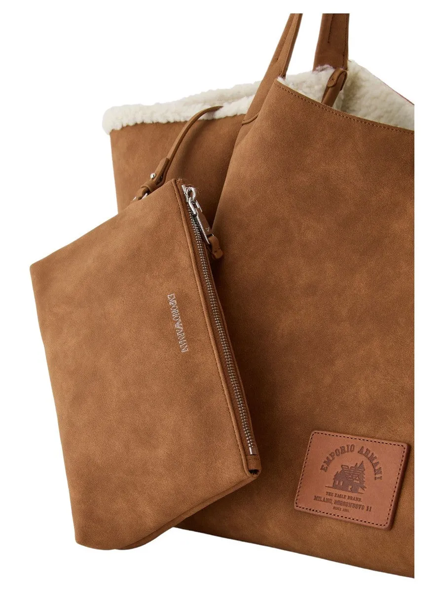 Maxi shopper effetto shearling Capsule Chalet