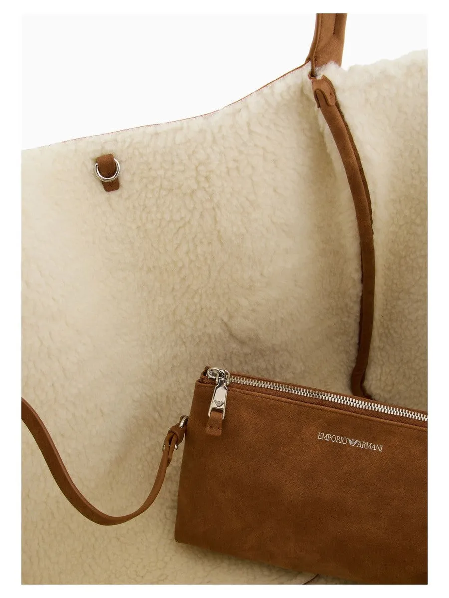 Maxi shopper effetto shearling Capsule Chalet