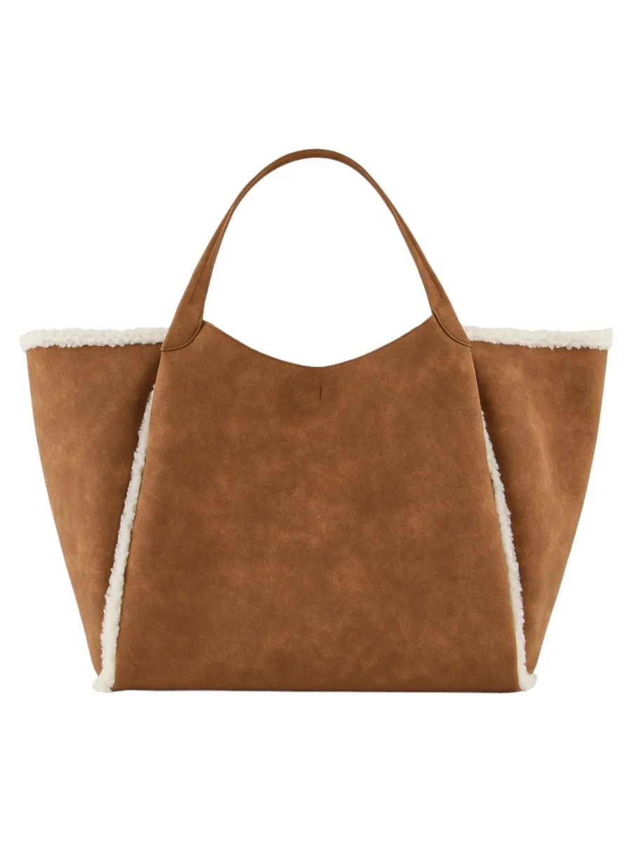 Maxi shopper effetto shearling Capsule Chalet