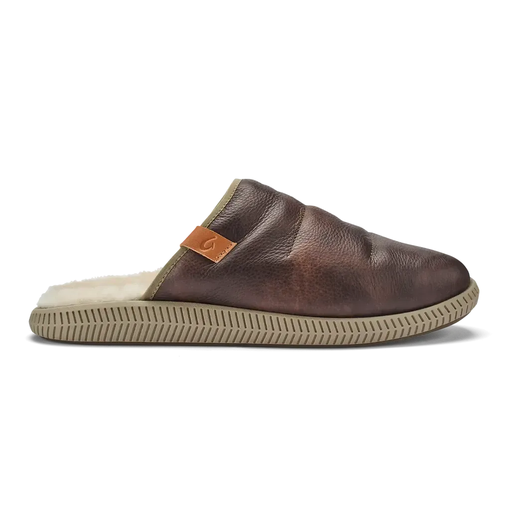 Men’s Olukai Mua 'Ili Slipper – Buttery Leather & Sneaker-Level Support