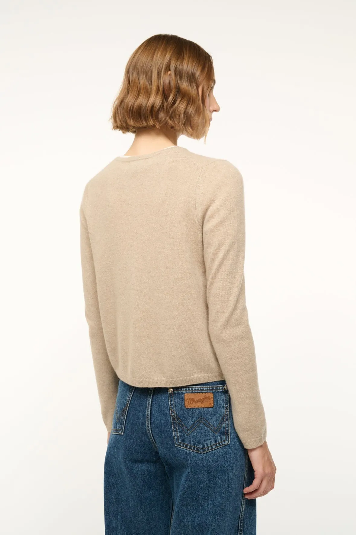 MIDNIGHT CASHMERE CARDIGAN | STONE