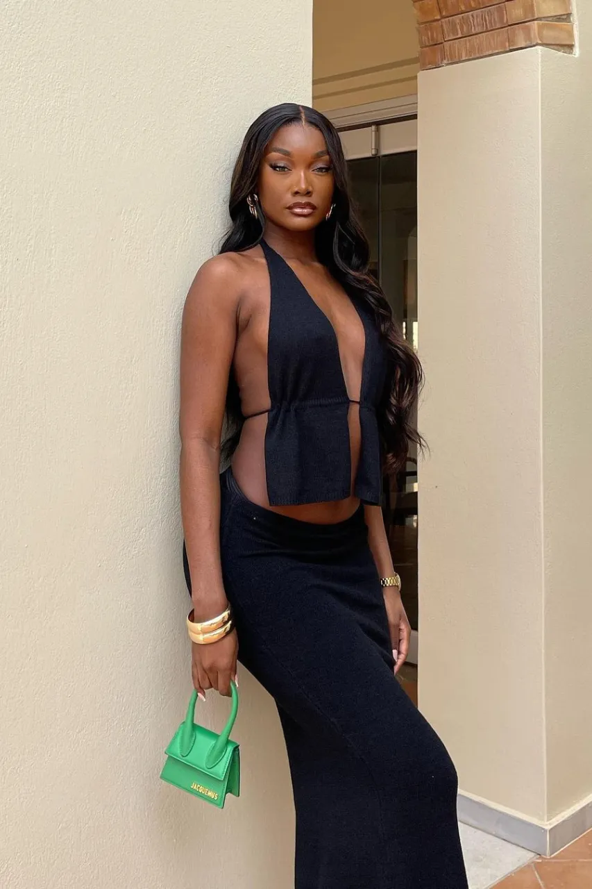MINA MAXI SKIRT - BLACK