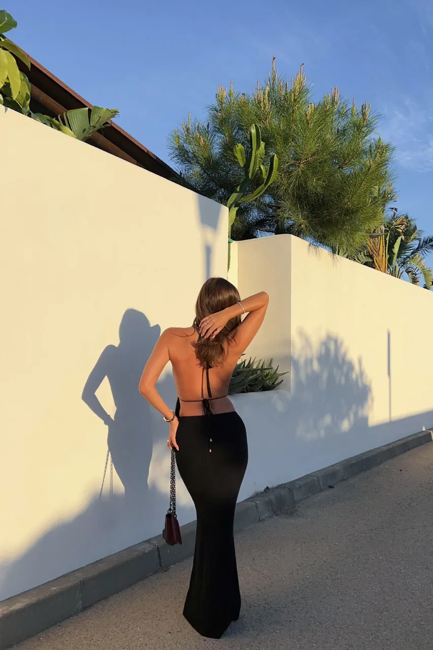MINA MAXI SKIRT - BLACK