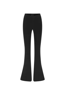 Nu Knit High Waist Trouser Black