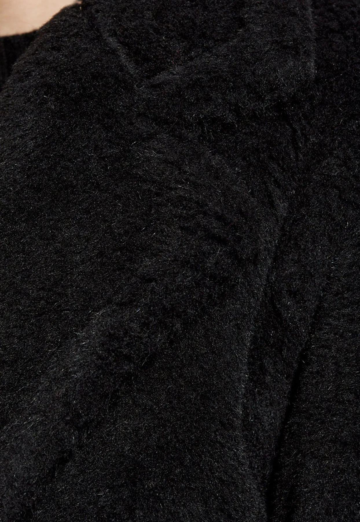 Oggeri Cropped Teddy Bear Icon Coat