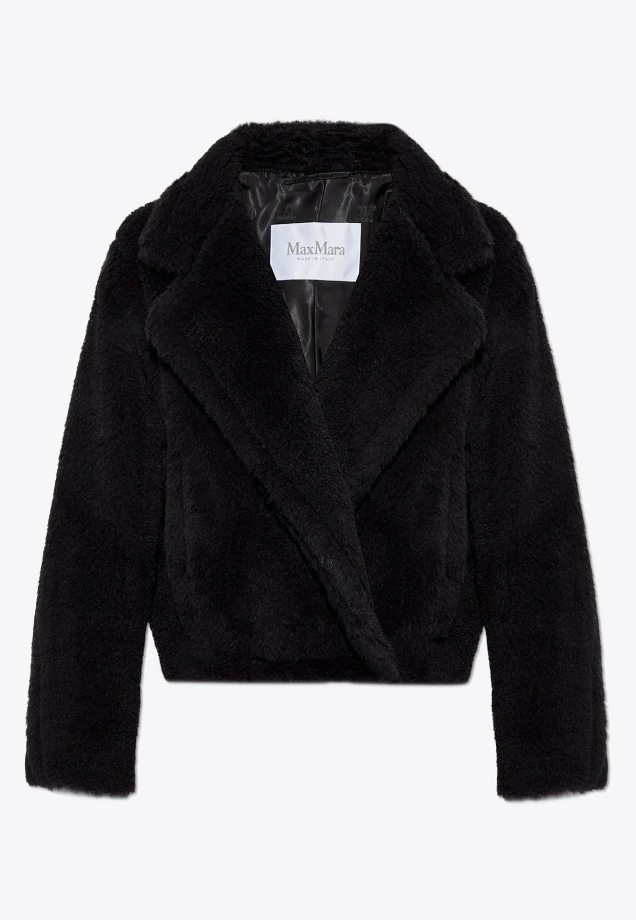 Oggeri Cropped Teddy Bear Icon Coat