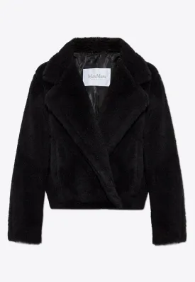 Oggeri Cropped Teddy Bear Icon Coat